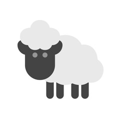 Editable sheep, ewe, lamb vector icon. Animal, farm, livestock. Part of a big icon set family. Perfect for web and app interfaces, presentations, infographics, etc