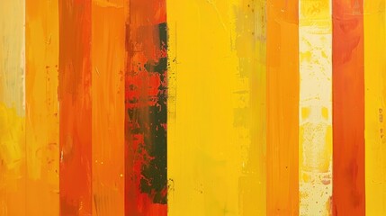 Bright and vibrant, this abstract image features bold yellow and orange stripes, evoking energy and creativity