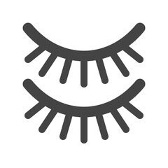 Editable fake eyelashes vector icon. Cosmetics, makeup, skincare, beauty. Part of a big icon set family. Perfect for web and app interfaces, presentations, infographics, etc