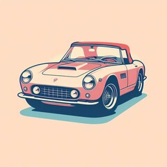 retro car vector
