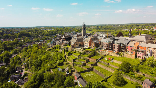 City of Thuin and it's hanging gardens, Belgium