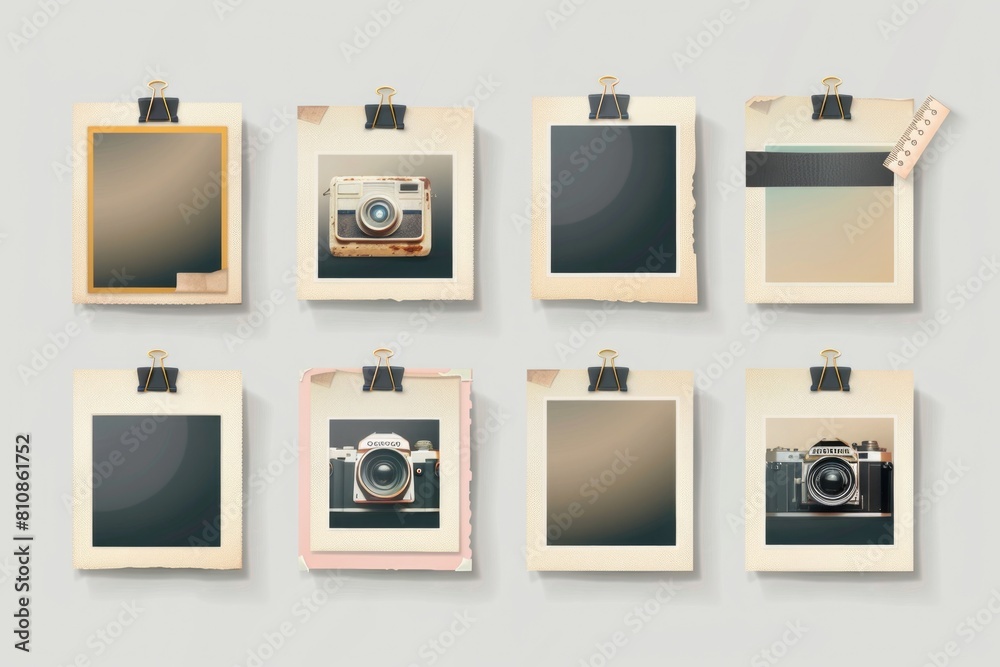 Poster group of photographs displayed on a wall, suitable for interior design projects