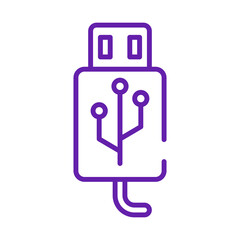 USB Cable Connector Linear Color