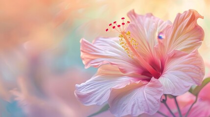 A bouquet of white and pink flowers with a pink background