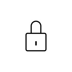 padlock line icon