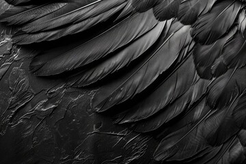 Close-up shot of a bird's feathers, suitable for various design projects