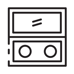 Beauty Lady Makeup Line Icon