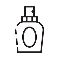 Lady Parfume Bottle Line Icon