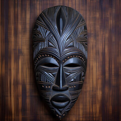 Beautiful handmade African wooden mask
