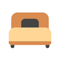 Editable single bed vector icon. Part of a big icon set family. Perfect for web and app interfaces, presentations, infographics, etc