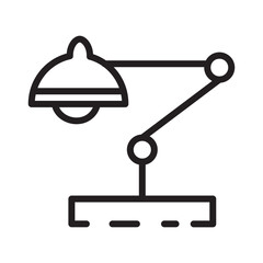 Lamp Light Table Line Icon