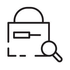 Search Work Job Line Icon