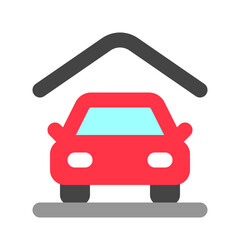 Editable parking area, garage vector icon. Property, real estate, construction, mortgage, interiors. Part of a big icon family. Perfect for web and app interfaces, presentations, infographics, etc
