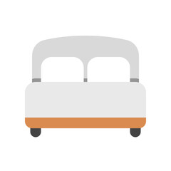 Editable double bed vector icon. Part of a big icon set family. Perfect for web and app interfaces, presentations, infographics, etc