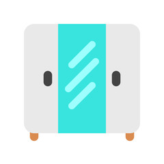 Editable closet, cabinet, wardrobe vector icon. Part of a big icon set family. Perfect for web and app interfaces, presentations, infographics, etc