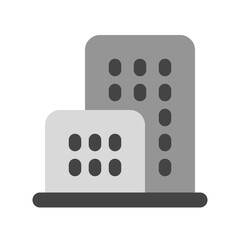 Editable office building, hotel, apartment, real estate, vector icon. Part of a big icon set family. Perfect for web and app interfaces, presentations, infographics, etc