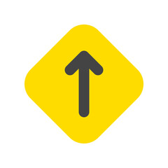 Editable straight road arrow vector icon. Map, location, navigation. Part of a big icon set family. Perfect for web and app interfaces, presentations, infographics, etc
