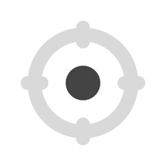 Editable destination, target, focus vector icon. Map, location, navigation. Part of a big icon set family. Perfect for web and app interfaces, presentations, infographics, etc