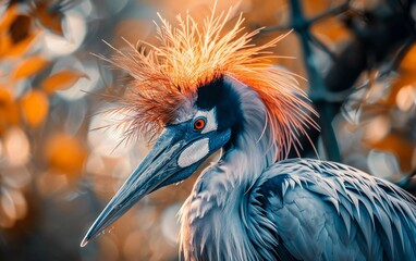 Naklejka premium close up shot of this magnificent bird in the wild during the day