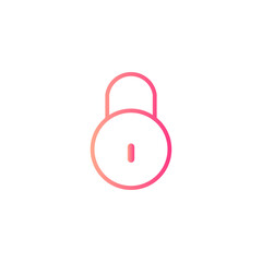 padlock gradient icon