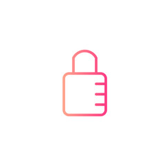 padlock gradient icon