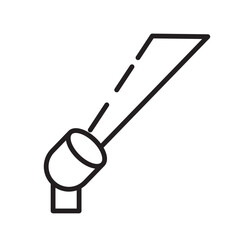 Carnival Spotlight Circus Line Icon