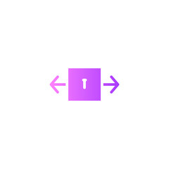 Obraz premium keyhole gradient icon
