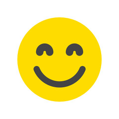 Editable friendly, smiling face vector icon. Part of a big icon set family. Perfect for web and app interfaces, presentations, infographics, etc