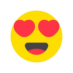 Editable in love, heart eye face vector icon. Part of a big icon set family. Perfect for web and app interfaces, presentations, infographics, etc