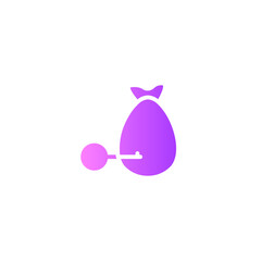 keyhole gradient icon