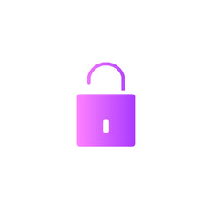 padlock gradient icon