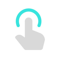 Editable one finger hold vector icon. Part of a big icon set family. Perfect for web and app interfaces, presentations, infographics, etc