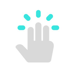 Editable three fingers tap vector icon. Part of a big icon set family. Perfect for web and app interfaces, presentations, infographics, etc