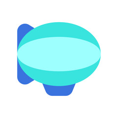 Editable zeppelin vector icon. Vehicles, transportation, travel. Part of a big icon set family. Perfect for web and app interfaces, presentations, infographics, etc