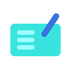 Editable cheque vector icon. Part of a big icon set family.  Finance, business, investment, accounting. Perfect for web and app interfaces, presentations, infographics, etc