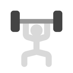 Editable weight lifting vector icon. Part of a big icon set family. Perfect for web and app interfaces, presentations, infographics, etc