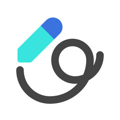 Editable drawing, pen vector icon. Part of a big icon set family. Perfect for web and app interfaces, presentations, infographics, etc