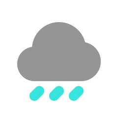 Editable rain, drizzle vector icon. Part of a big icon set family. Perfect for web and app interfaces, presentations, infographics, etc