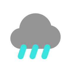 Editable rain, sleet, hail fall vector icon. Part of a big icon set family. Perfect for web and app interfaces, presentations, infographics, etc