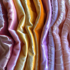 fabric texture of soft velvet in various colors