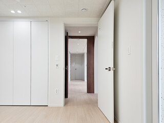 아파트,방문,히든도어,우드,마루,방,실내,건물