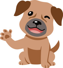 Cartoon character dog for design.