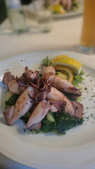Steamed Squid with Spicy and Sour Sauce