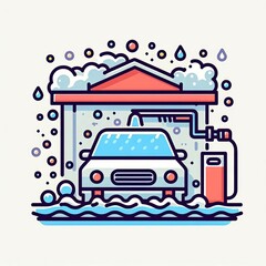 car wash logo