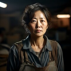Portrait of a young Korean woman in her 30s