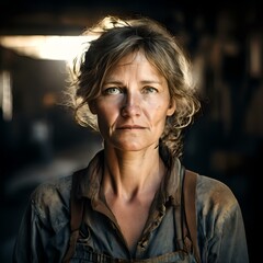 Portrait of a German female worker in her 40s