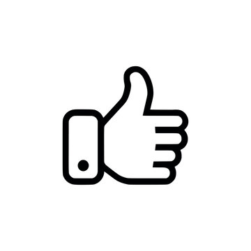 recommend clip art: Thumbs up icon. Black Thumb up icon on white background. Vector illustration