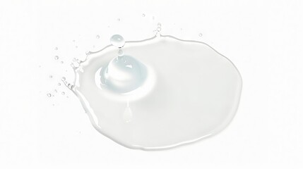 Milk splash on white background. - obrazy, fototapety, plakaty
