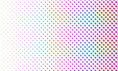 Vector Color Halftone Dots Pattern Retro Pop Art Comic Print Close Up Wallpaper Overlay Texture on Transparent Background