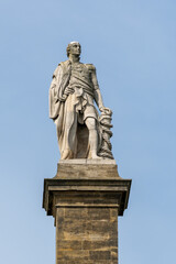 Collingwood Monument in Tynemouth, North Tyneside, UK, completed in 1845, a monument to Admiral Lord Collingwood, known for fighting at  the Battle of Trafalgar